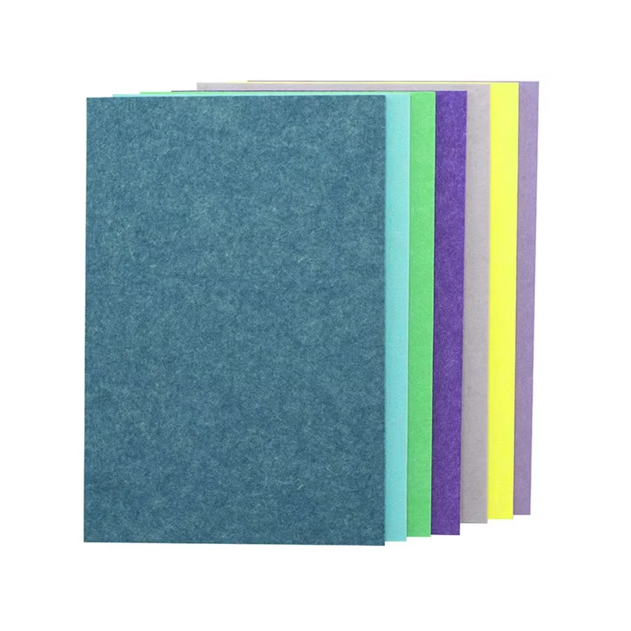 100% PET Polyester 600*600*9mm Acoustic Panel Dust-proof Soundproofing Insulation Board Soundproofing Tapestries