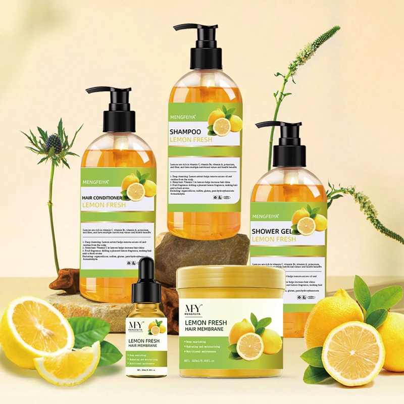 Deep Cleansing, Smoothing and Refreshing Lemon Shampoo Silicone-Free, Cruelty-Free, Vegan Shampoo