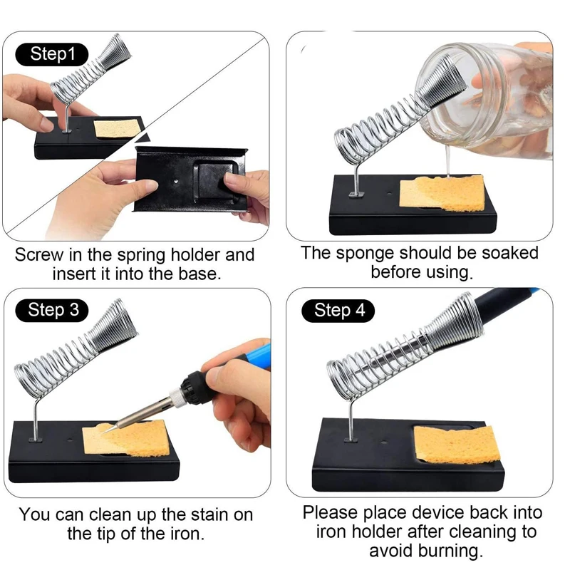 handskit 936 11pcs Soldering Iron  110V 220V 60W Thermostatic Electric Solder Iron With 5pcs Soldering Tip Solder tin sucker
