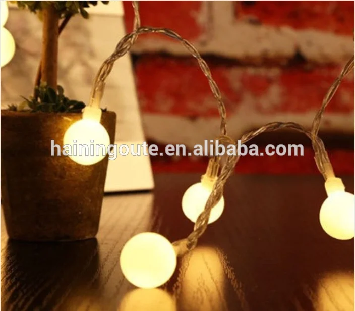 USB/Battery Power LED Ball Garland Lights Fairy String Waterproof Outdoor Lamp Christmas Holiday Wedding Party Lights Decoration