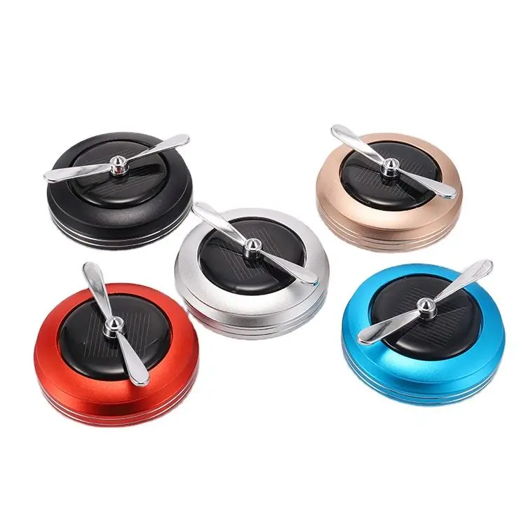 New solar mini car perfume, aromatherapy and fragrance dispersing air freshener aroma diffuser for car
