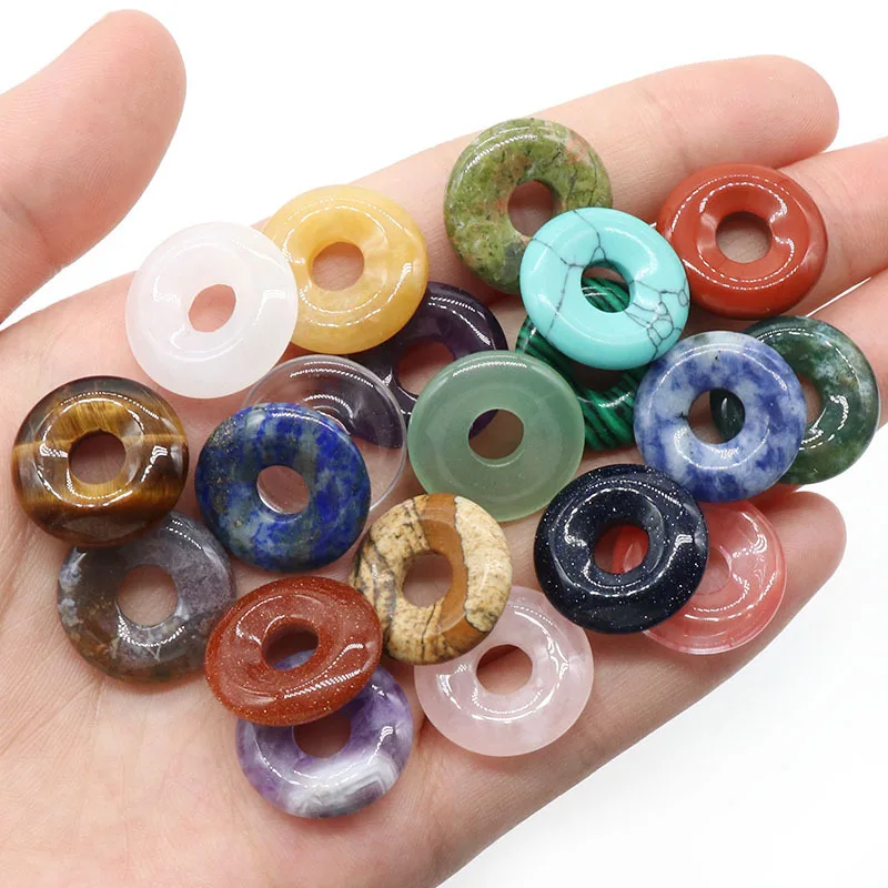 Natural Stone Beads Agate Stone Big Hole Stone Beads For Jewelry Accessories