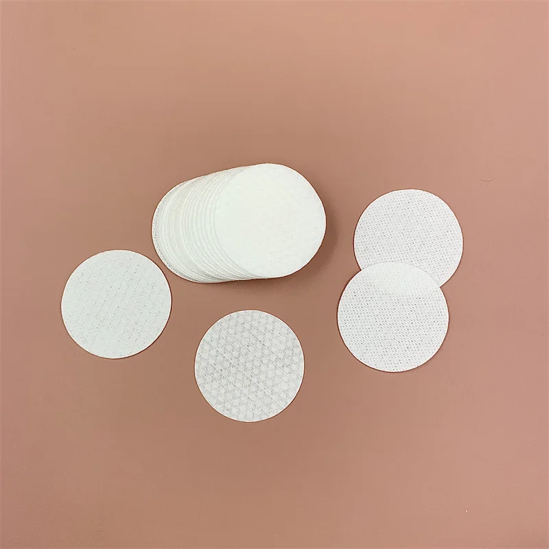 YGM39 Factory supply natural exfoliator double sides mesh & embossed cotton pad for beauty