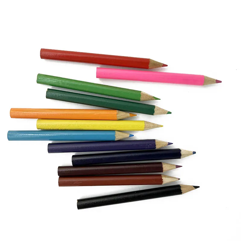 Lowest Price Back to School Best Gift Hexagonal HB Wood Small Colored Pencils Bulk for Kids