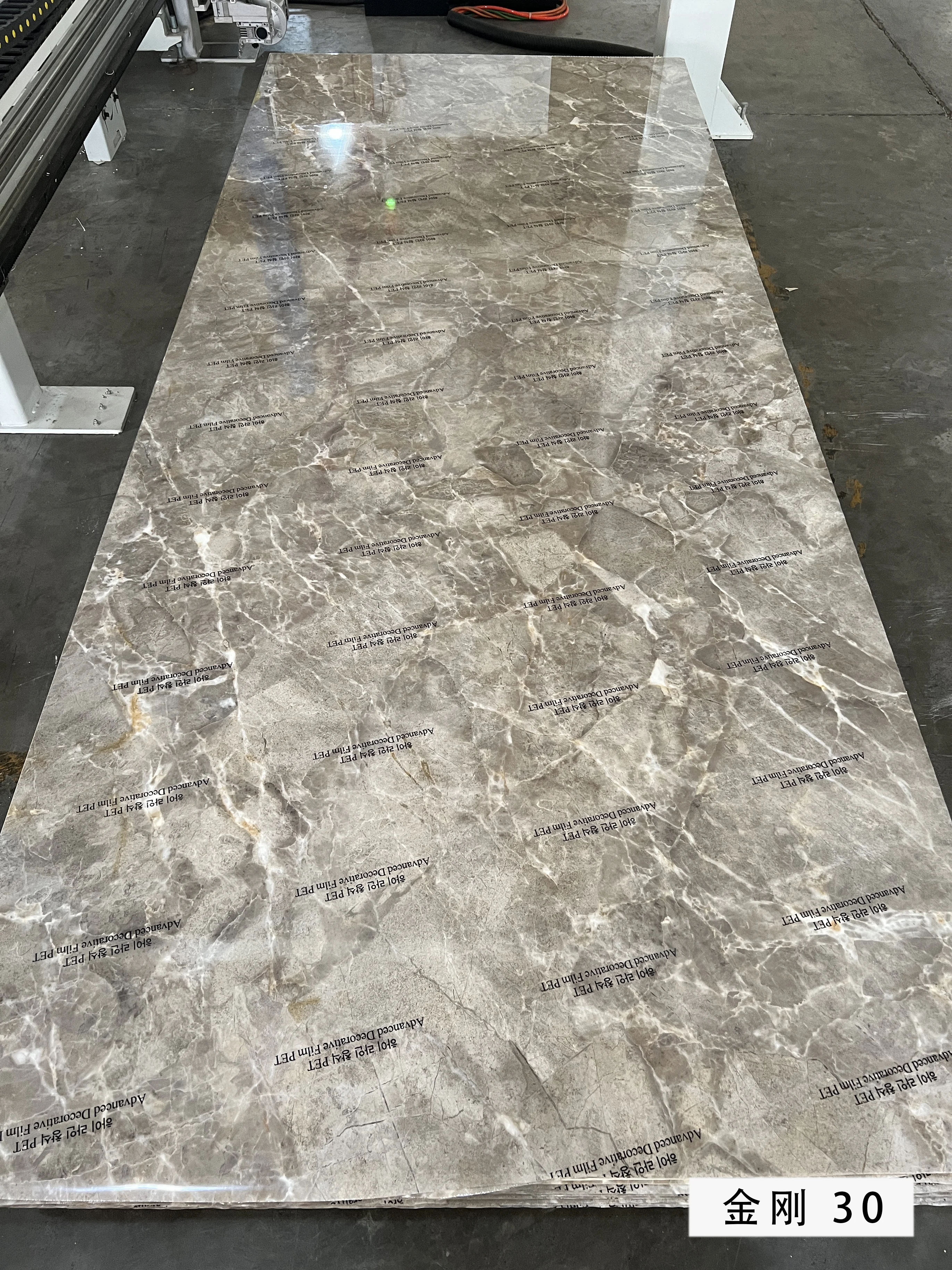 PET Marbled Bamboo charcoal fiber flat wall panel Wpc wood veneer wall panel PVC Foam Board