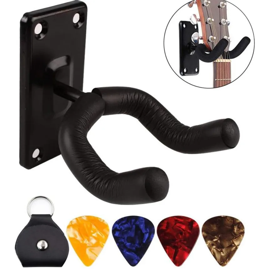 Custom LOGO metal guitar hook + guitar pick