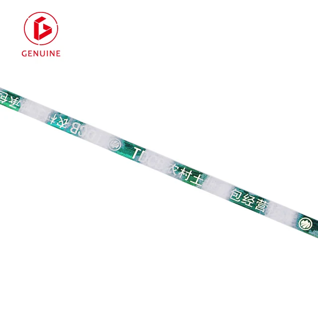 Security strip paper for financial industry with watermark, UV invisible printing