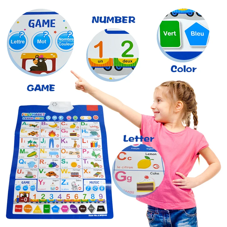 Kids Learning English And French Electronic Book Toy Education Electronic Books For Kid Children