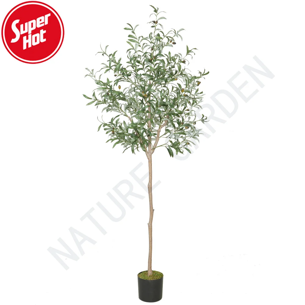 Декоративное искусственное оливковое дерево, зеленое растение, съемное искусственное дерево, внутреннее украшение, пластиковое искусственное оливковое дерево