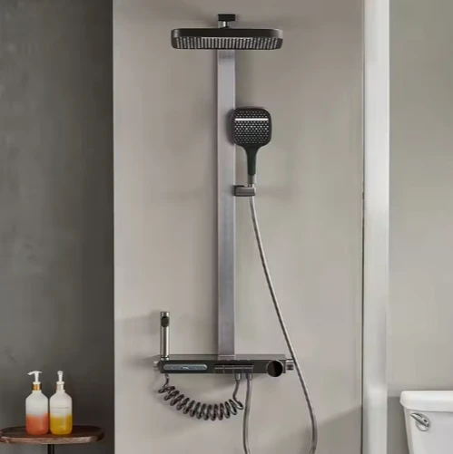 High Quality Starlight Rain Mixer Shower Head Luxury Trim Systems In-Wall Shower Faucets Bath Shower Set