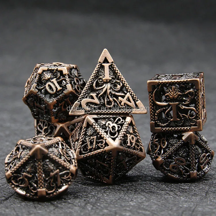 Поставка игрального кубика от производителя Cthulhu металлические кубики DND