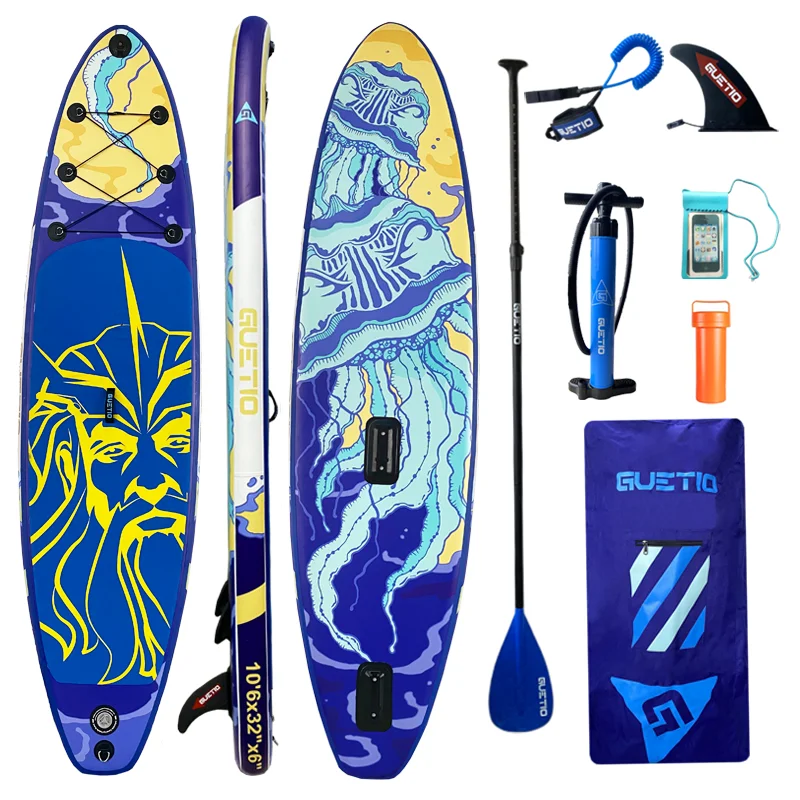2023 New design OEM factory China supplier wholesale custom sup surfing windsurfing board design guetio inflatable paddle board