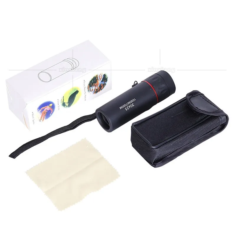 High Definition Monocular 30x25 Telescope Zooming Focus Green Film Binocular Optical Hunting High Quality Tourism Scope