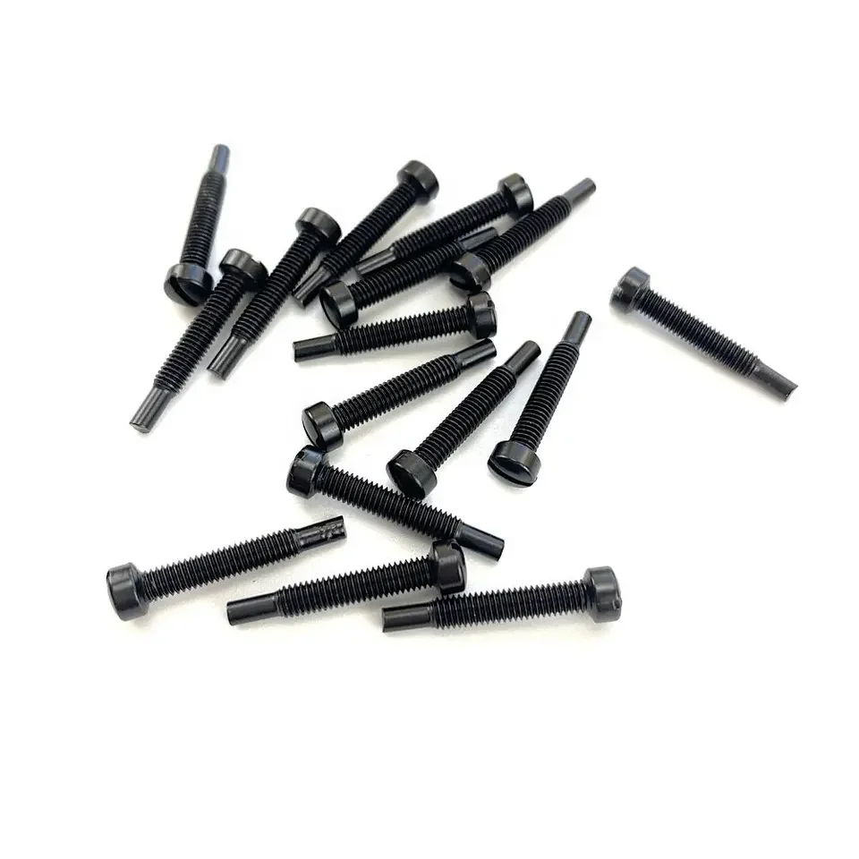 Black 5-40 US Standard Steel 3*18 slotted Electric Guitar Pickup Humbucker Pole Screws for guitar Pickup parts
