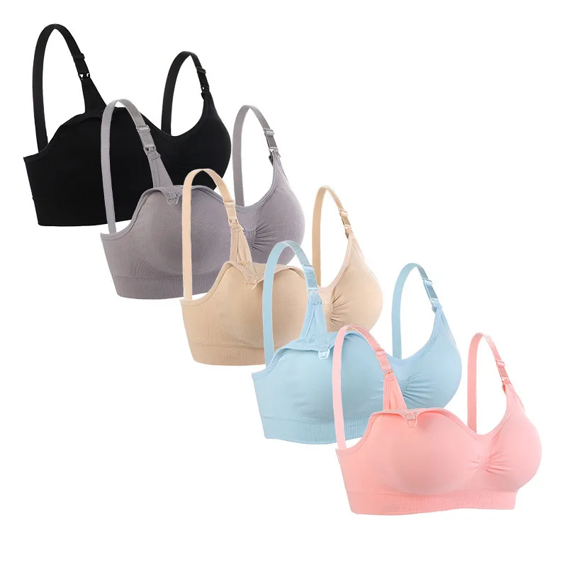 Seamless Nursing Sports Bra Motherhood Maternity Bra Breathable Pregnant Women Breastfeeding Bra 5pcs/Lot