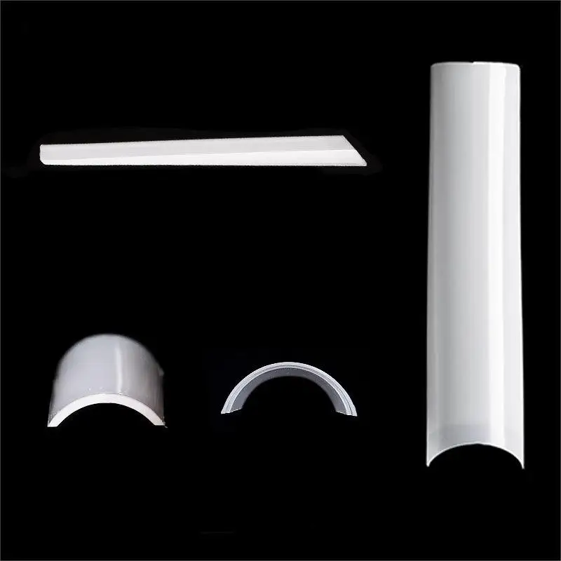 Private Logo Customized 504 PCS Extra Long Square Head Pipe False Gel Nail Tips XXL Artificial Nails