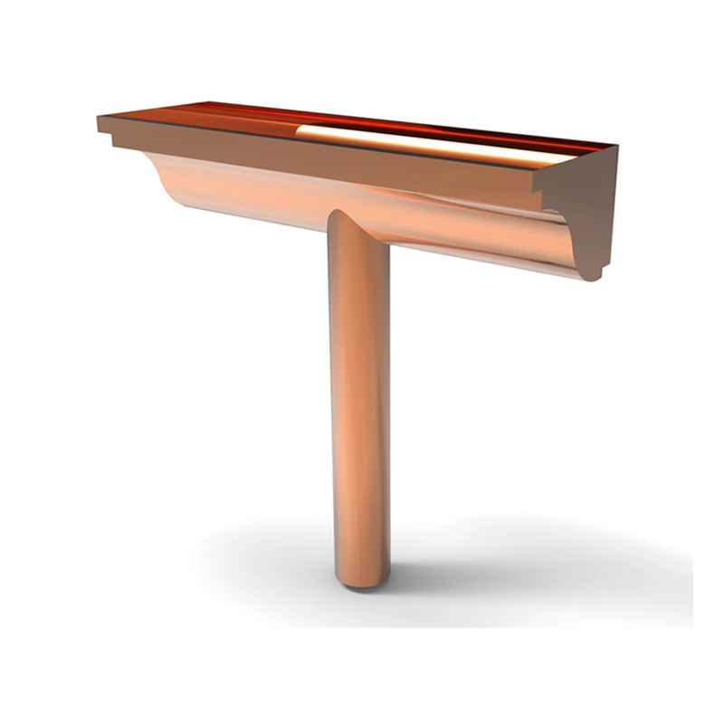 Hot Selling Eco Friendly Modern Simple copper Natural Color Advanced Conductor head Metal Rain Gutter