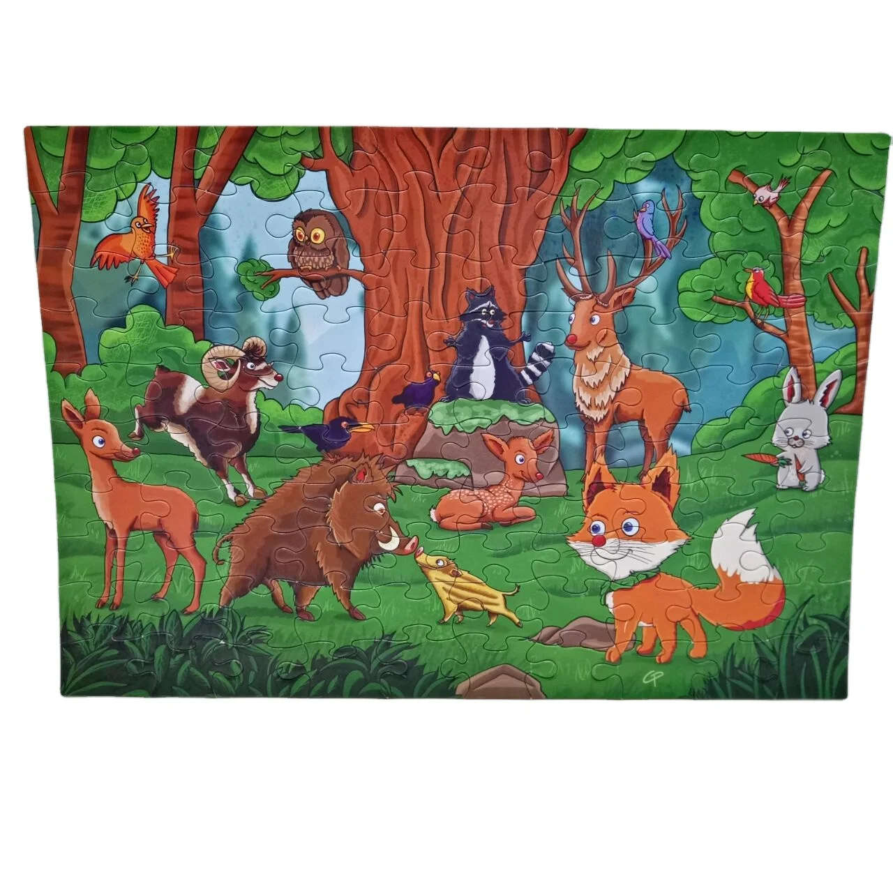 Factory Made Custom Cartoon 24 piece Cardboard Jigsaw Puzzle For Kids Educational