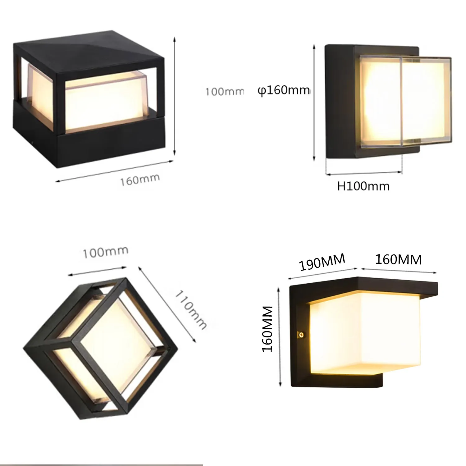 outdoor lighting waterproof Ip65 ip68 outdoor led garden  wall light outdoor led permanent christmas lights