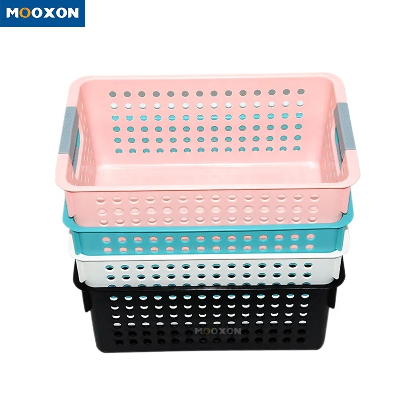 Wholesale Kitchen Organiser Fruit Vegetable Under Sink Baskets Desktop Fashion Toys Storage Plastic Basket