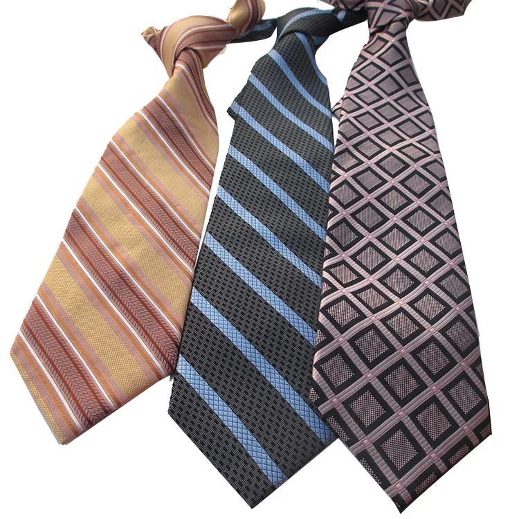 Silk Ties Business Wedding Extra Big Jacquard Pink Checked Men Neckties Gravate Custom Brand Stripe For Gift