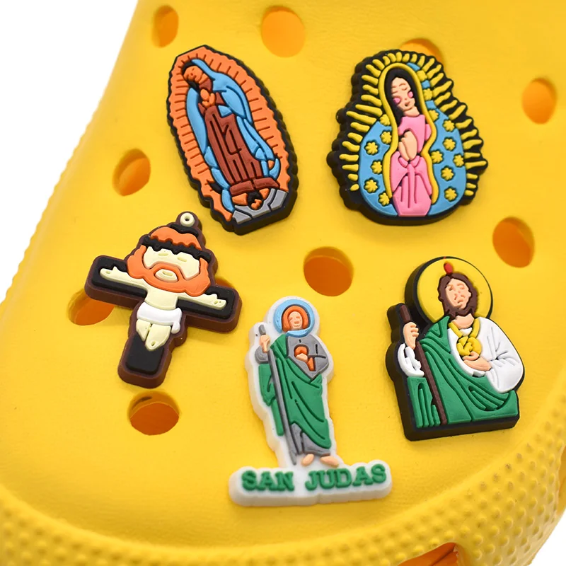 Religious Jesus God Shoe Charms Religious Virgin Mary Croc Charms Christian Shoe Decoration Charms