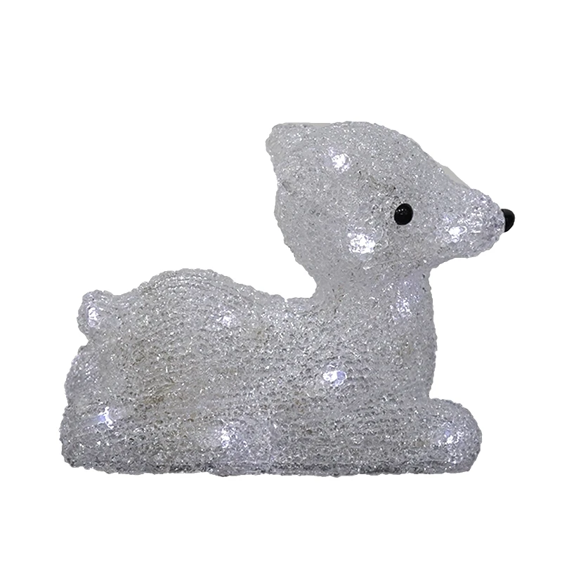 High quality decorative lighting new arrivals 20L cold white light acrylic deer  for christmas decorations