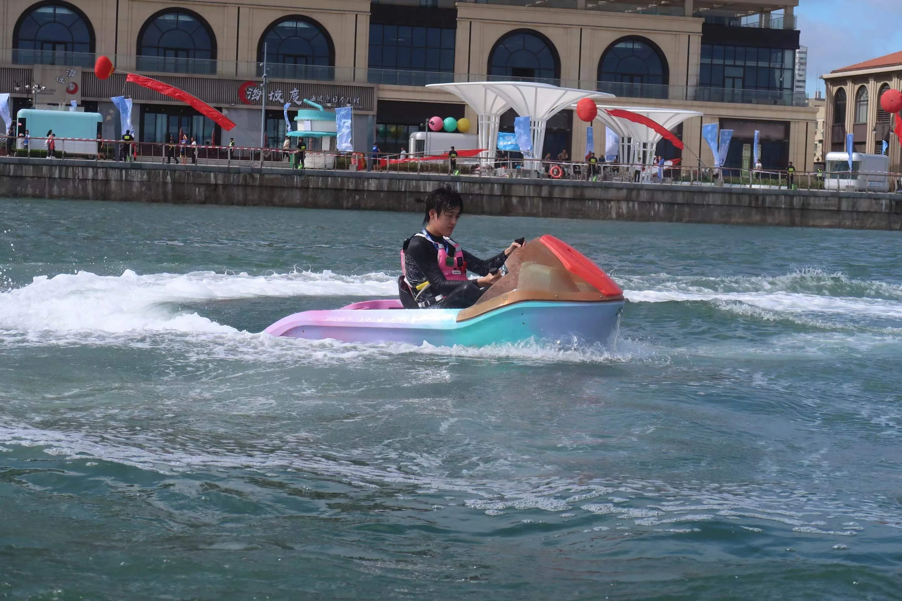 Water Go Karting Racing Electric Aqua Go Kart Mini Jet Ski Boat For Sale