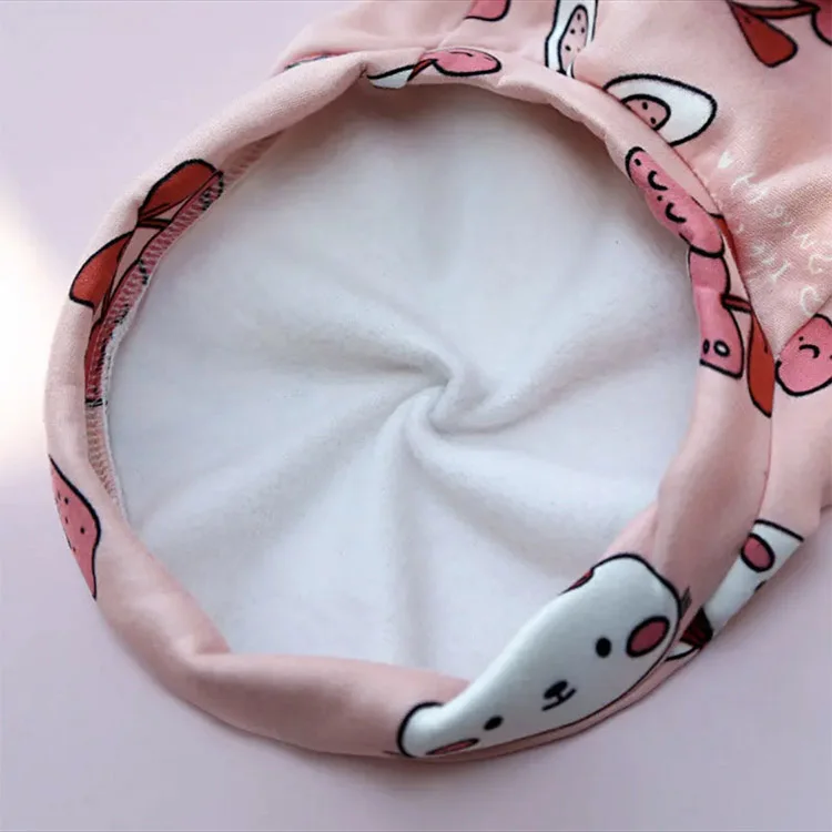 Luxury Designer Winter Warm Fleece Lined Small Big Pet Apparel Wholesale Manufacturer Custom Sweater Vest Cartoon Dog Clothes