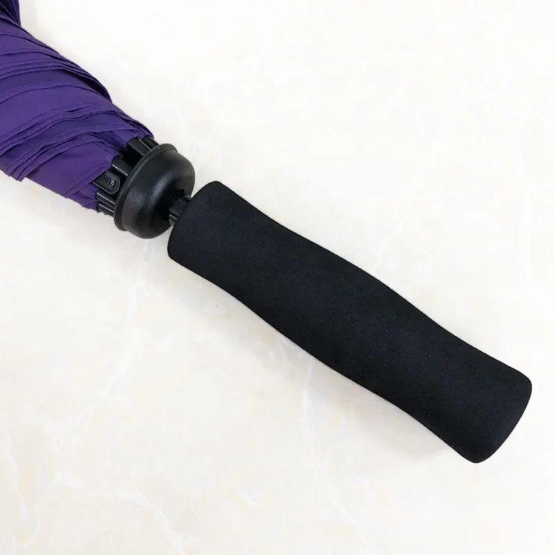 Stock Printed Golf Umbrella Promotional, Wholesale Purple Umbrella with Logo
