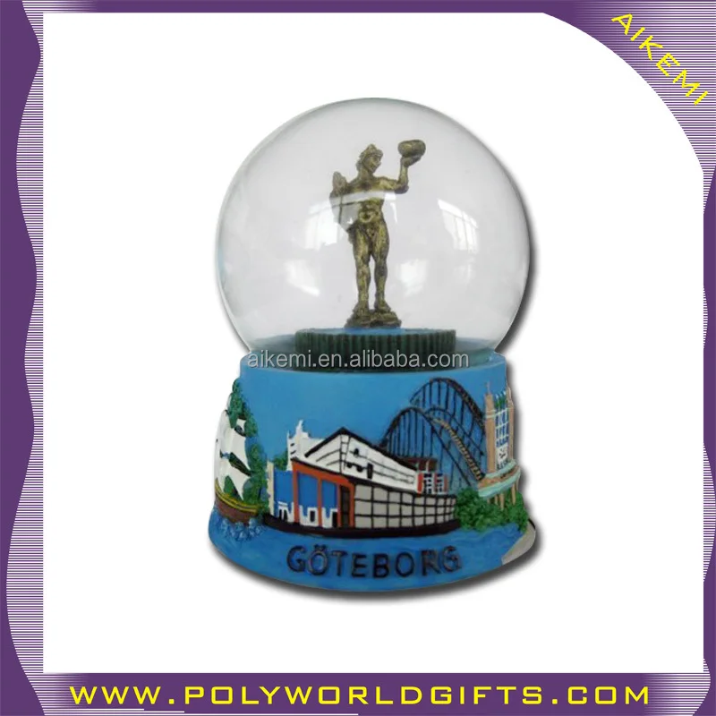 polyresin/polystone/resin water globe with mermaid,resin craft home decoration globe,artificial resin souvenir gift snow globes