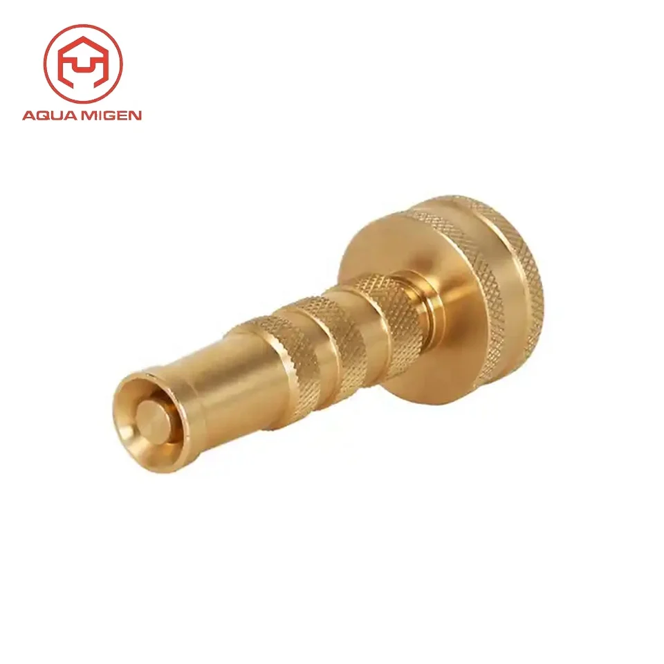 Solid Brass Variable Flow Controls Garden Hose Nozzle