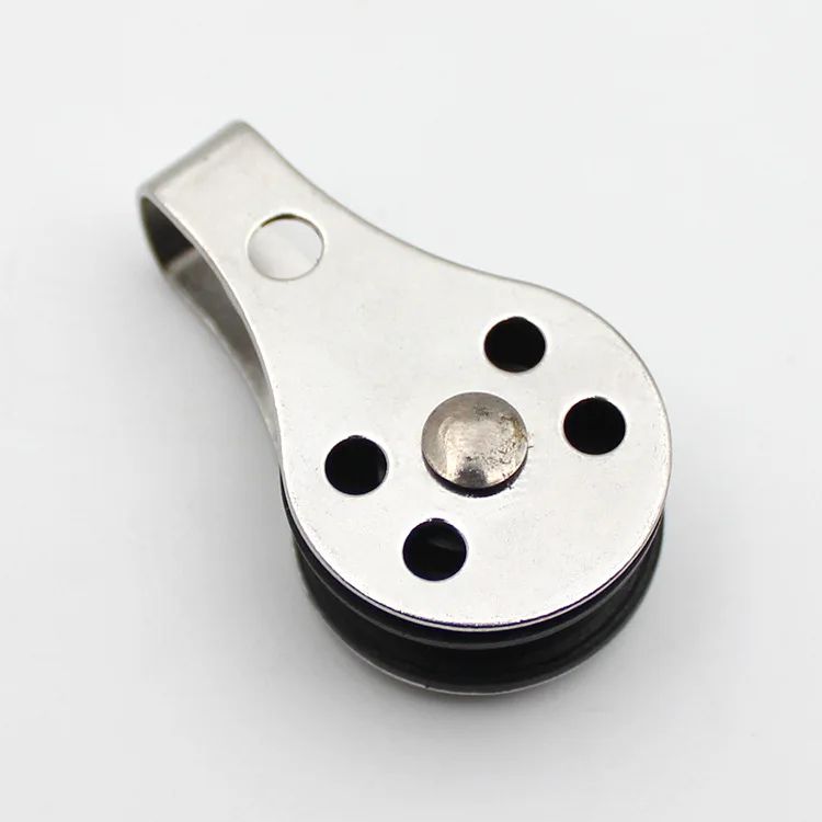 316 Stainless Steel Single Pulley Blocks Removable Pulley Nylon Pulley For Washing Line Sailing Boat Accessories