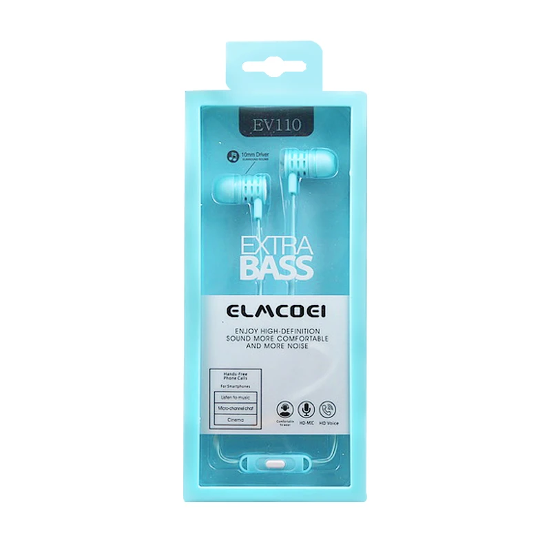Top sale headset 3.5 mm jack earphone Telescopic cable Telescopic cable earphone Candy color Gift earphone Universal smartphone