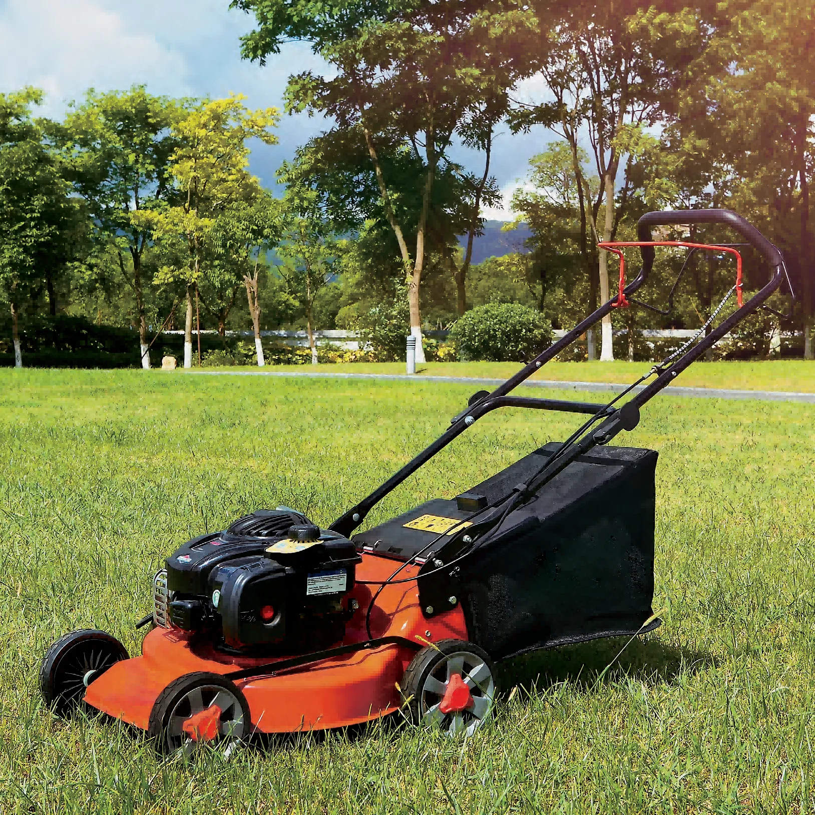 READY TO SHIP!! 140cc 18 inch Self Propelled Gaso Powered Lawn Mower for Garden Gasoline Lawnmower