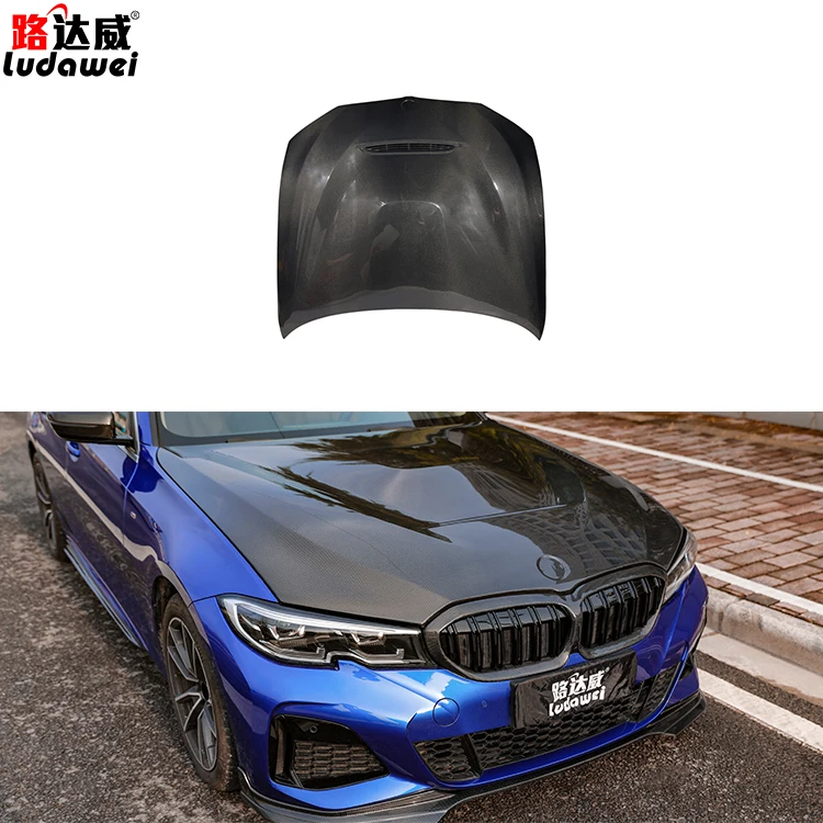 Автомобильные автозапчасти для BMW G20 2019 + Автомобильные капоты двигателя из углеродного волокна крышка двигателя