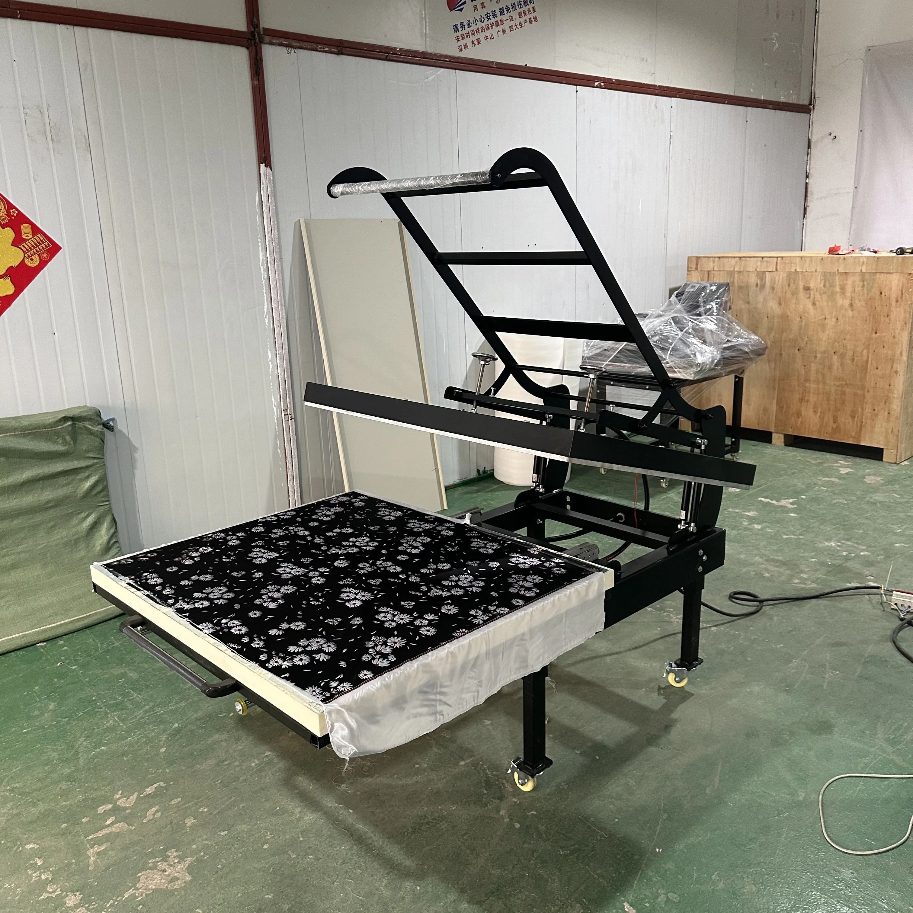 Manual Multifunctional Multi function 100x120cm 100x80cm 80*100 80x100 large format heat press machine drawer type