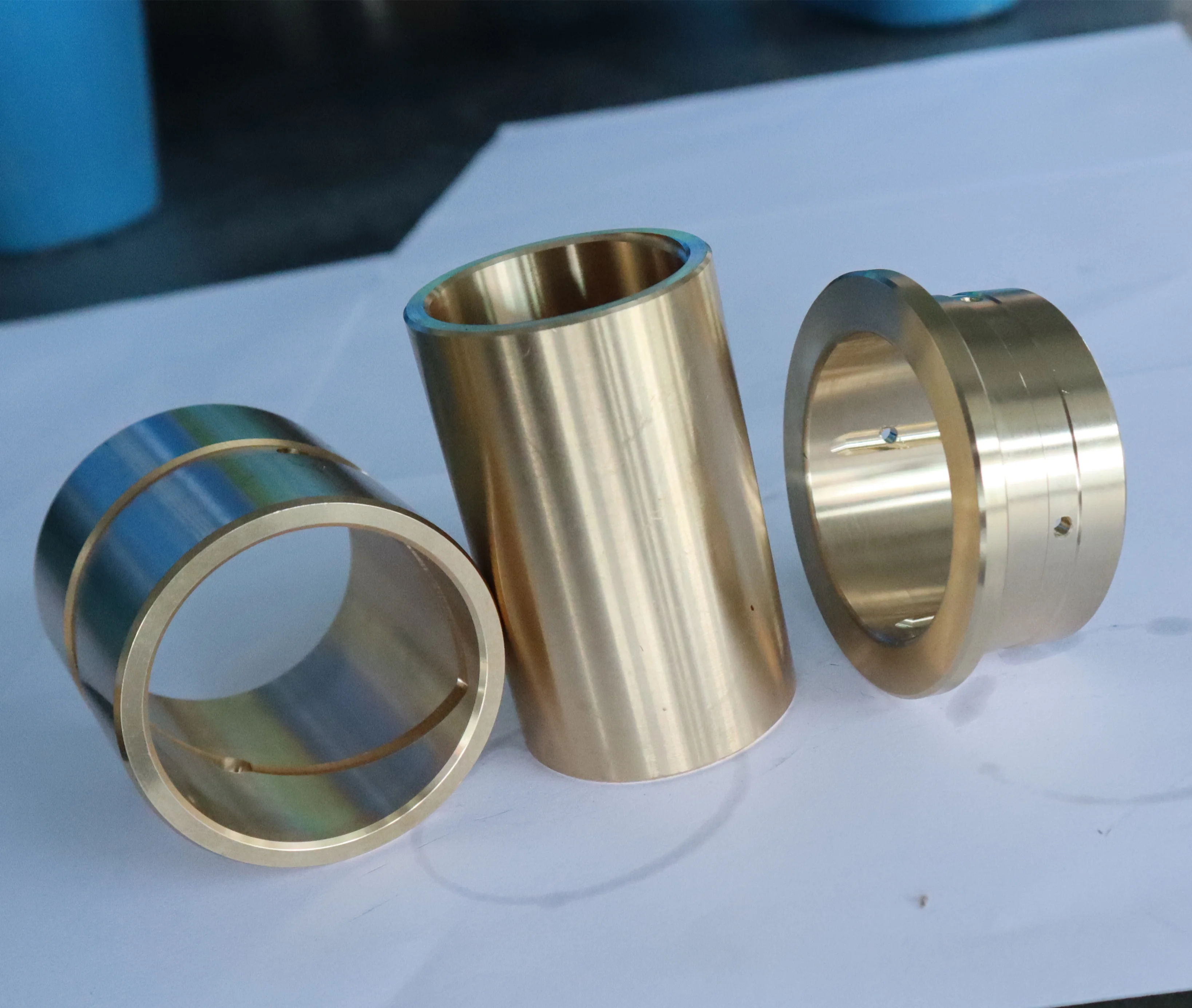 Brass Bushing Machinery Spare Parts CNC Machining Precision Bronze Bush Excavator Loader Crusher Construction Use Copper Bushing