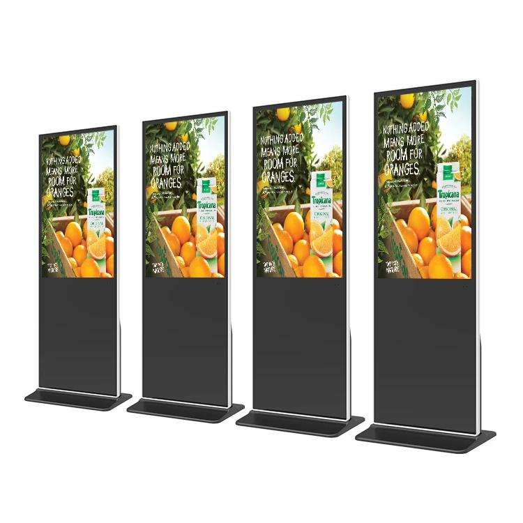 43 55 65 75 85 Inch Customize Vertical Stand Alone LCD Display Totem Floor Stand Digital Advertising Signage
