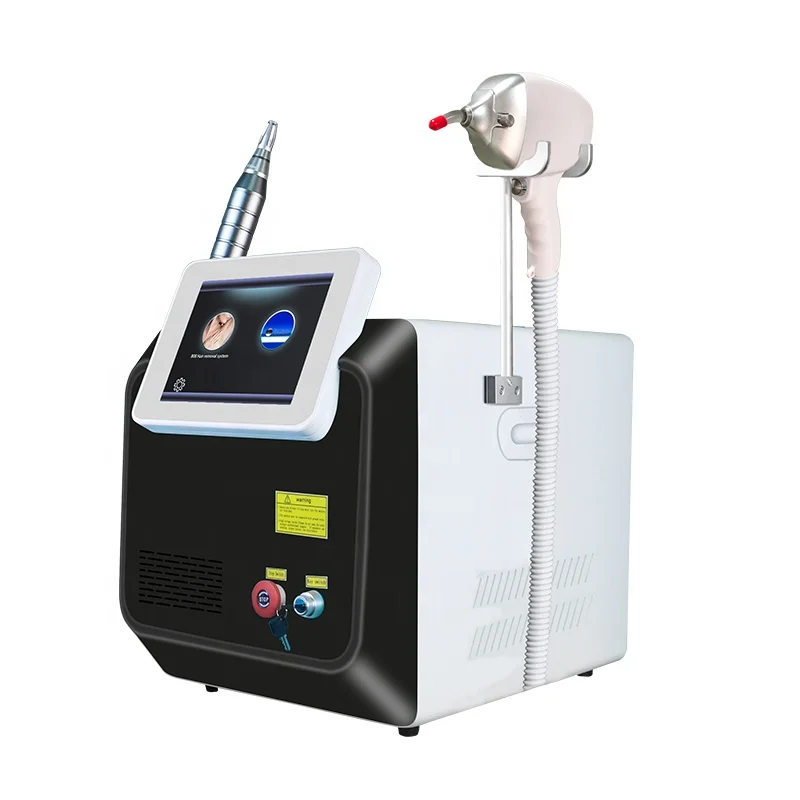 Portable multifunctional 2-in-1 Pico diode carbon skin pigment removal ice titanium 808nm diode hair removal CE beauty machine