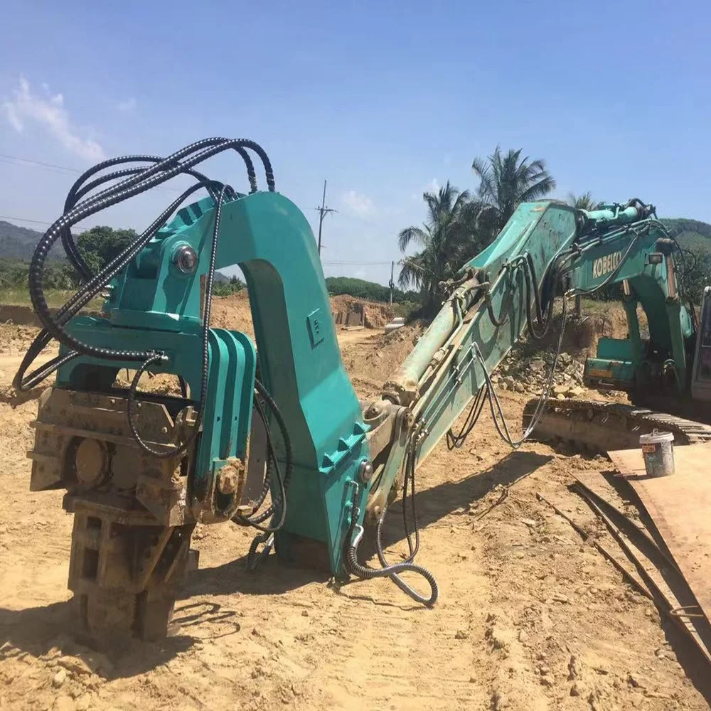 sheet pile driver electric pile driver excavator piling driver