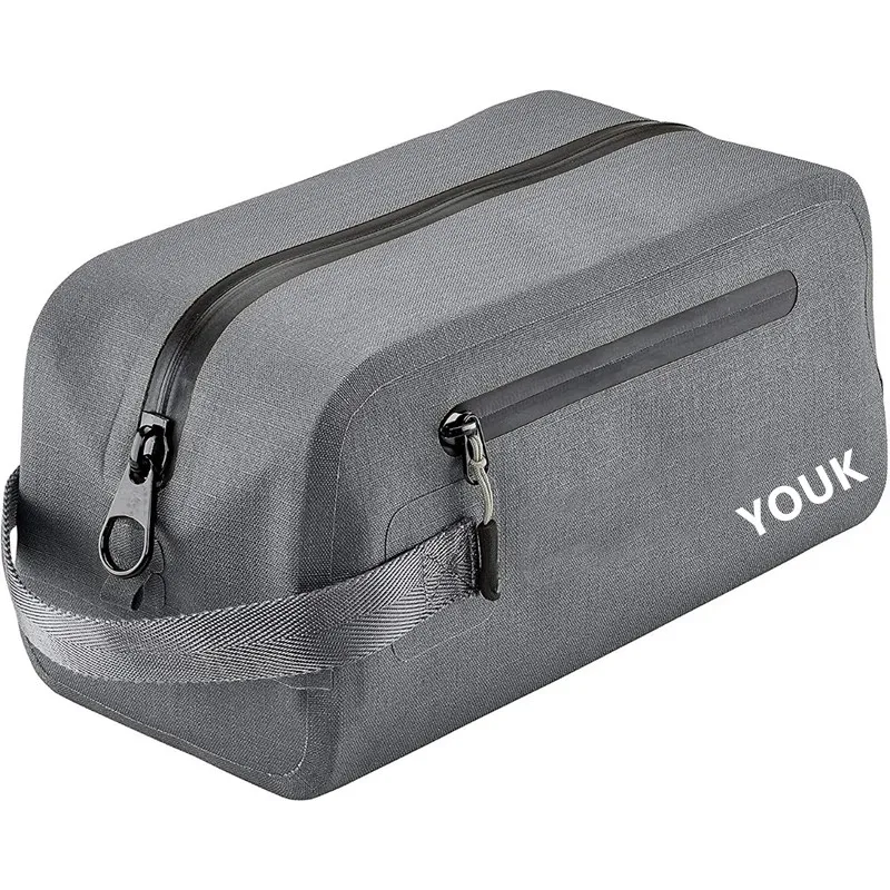 Fashionable Waterproof PVC Tarpaulin Travel Toiletry Bag Zipper Closure Case Custom Logo Multi-Functional Cosmetic Bags
