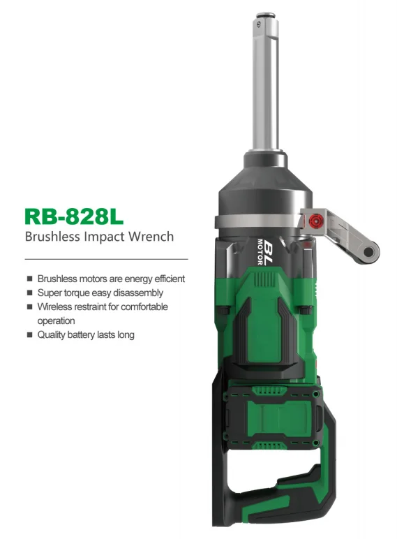 CE Standard Air Gun 21V+21V Electric Impact Wrench Short Shaft 3000N.m Long Shaft High Power Car Impact Wrench