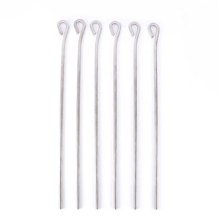 OEM Stainless Steel Special Eye Bolt L Shaped Foundation Anchor Bolt Hook Type J Anchor Bolt