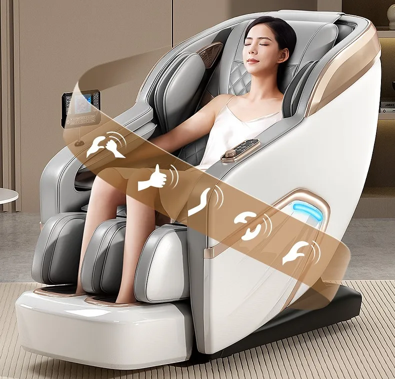 C102 оптовая продажа Многофункциональный 4D 5D AI сканирование тела роскошный SL трек с подогревом невесомость полное тело Электрическое Массажное Кресло