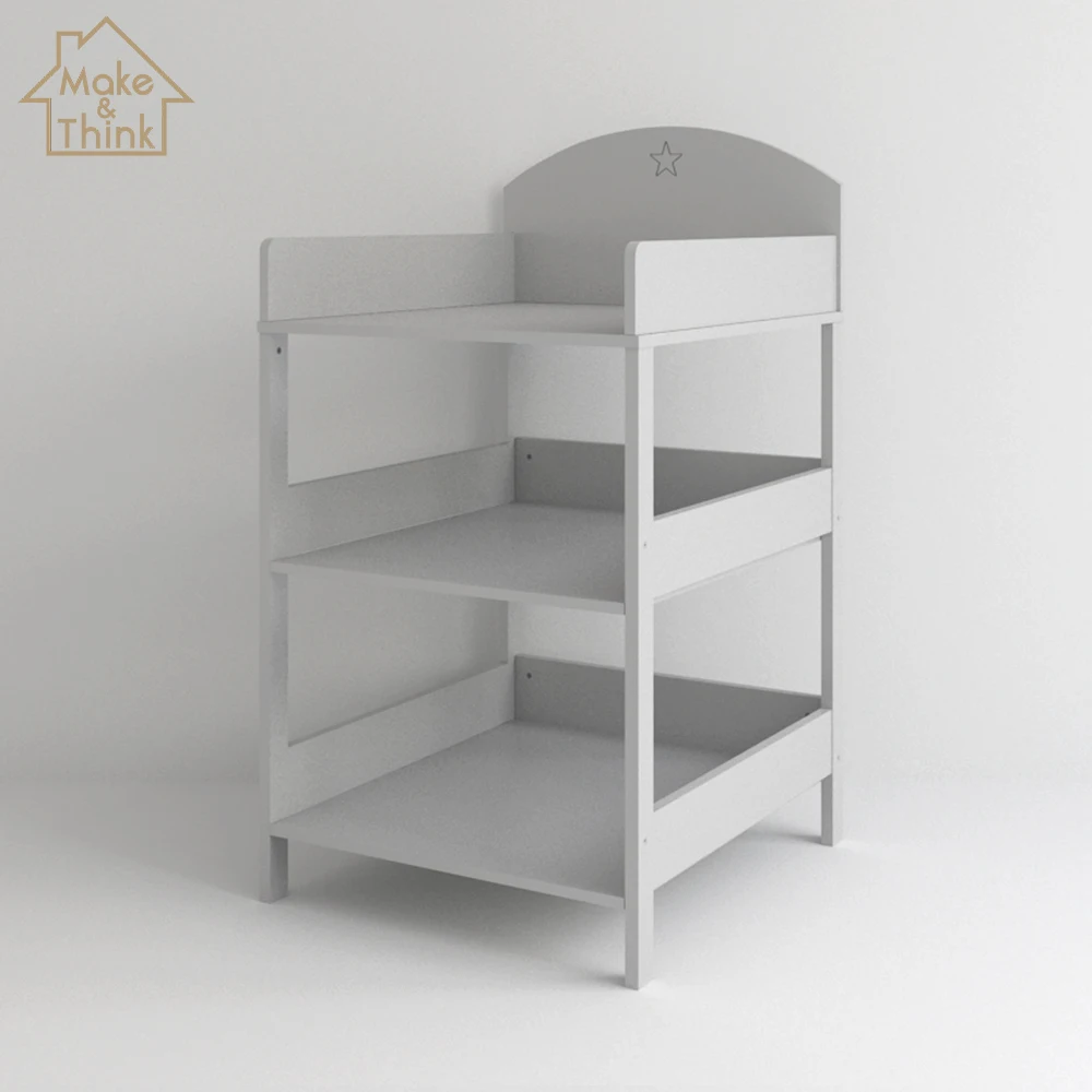 
Solid wood baby kids furniture toilet nappy changing table station 