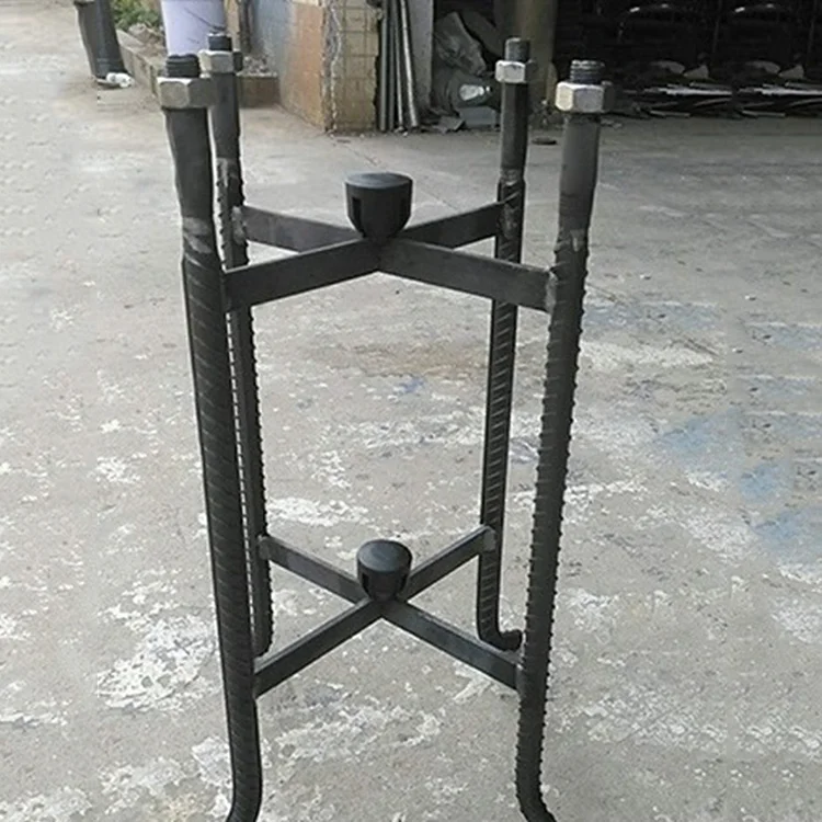 Custom street light base Anchor structure cage mount M18 bolt pole LED light fixed base for street light installation