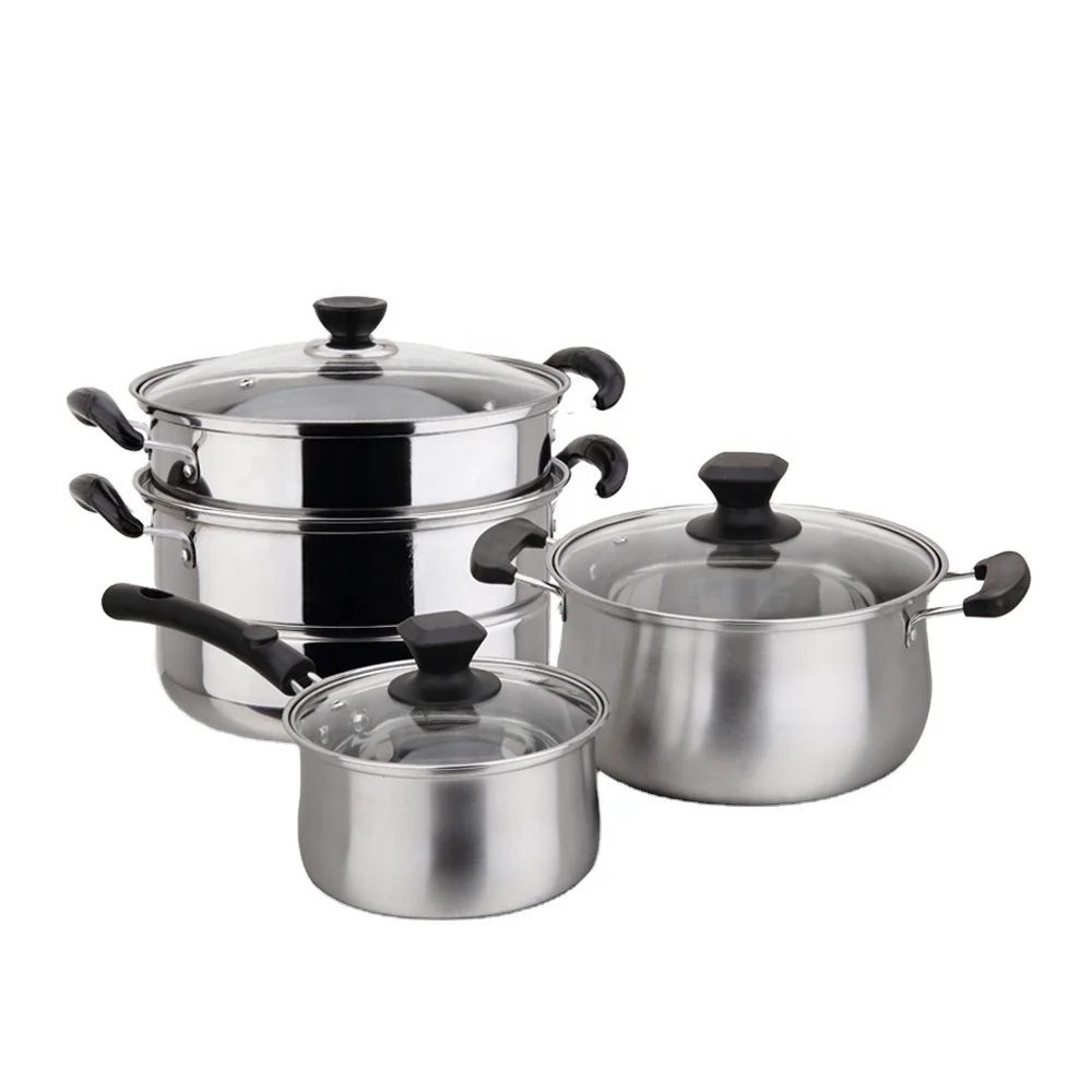8pcs Hot sale Stainless Steel Cookware Sets Pots And Pans