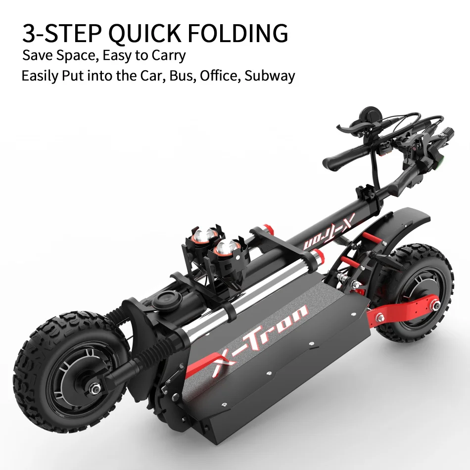 Free shipping 11 inch X-Tron T88 80km/h Electric Scooter 5600W Folding e scooter 38.4ah Battery 90km Range Electric Kick Scooter