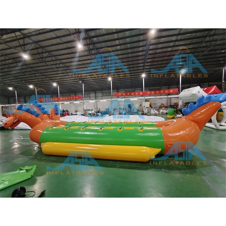 Commercial Grade 3 Heads Dragon Towable Boat Inflatable Monster Banana Boat for Jet Ski